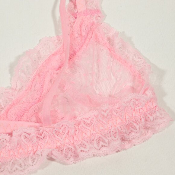 NWT Free People Heart to Heart Bralette in Pink Size Small - Picture 8 of 11